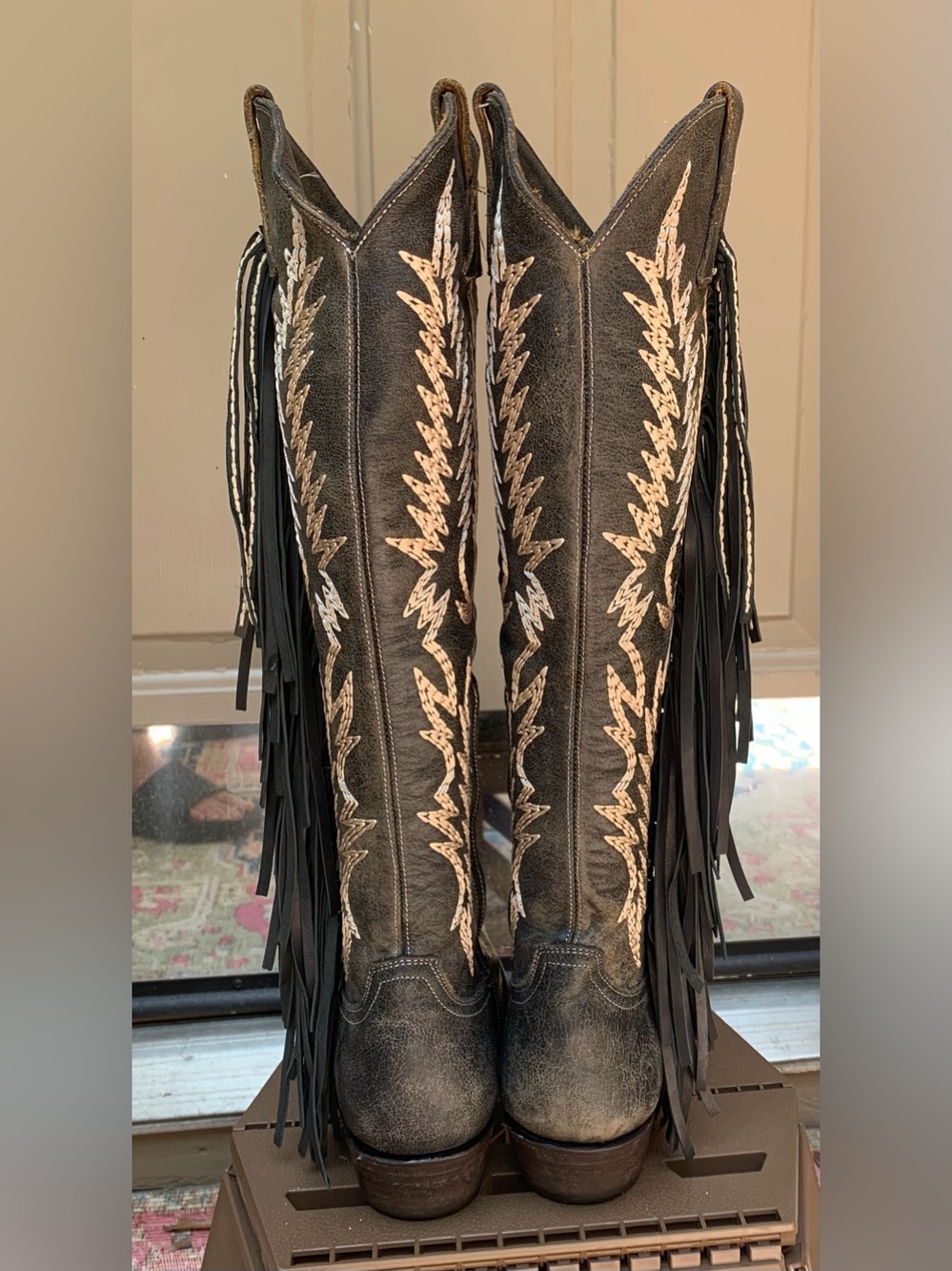 SOLD not for sale. Old Gringo Tall Mayra Boots with  Fringe and Embroidery - Picture 5 of 10